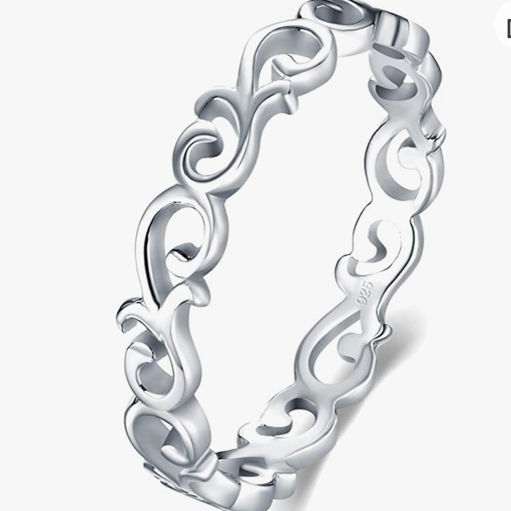 Sterling silver stackable ring.